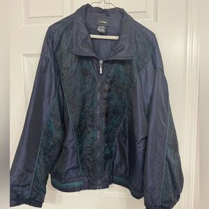 Vintage Outbrook Windbreaker, Navy Jacket